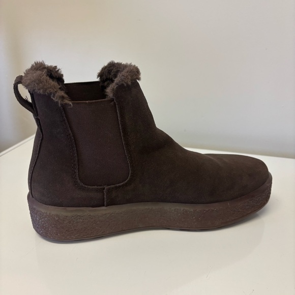 Madewell Chelsea The Toasty Pull On Boots In Suede Women’s Size 9 - Picture 3 of 9